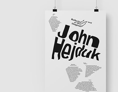 Typographic Poster Designs (John Hejduk)