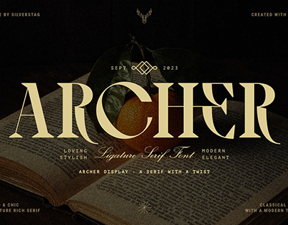 Project thumbnail - Archer Display - Ligature Serif Font