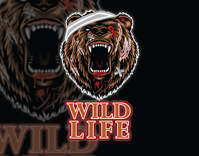 Bear mascot logo