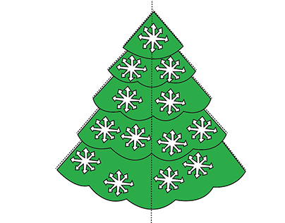 Snowflake & Christmas Tree Pop-Ups