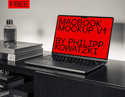 Free Macbook Pro Mockup - 4k