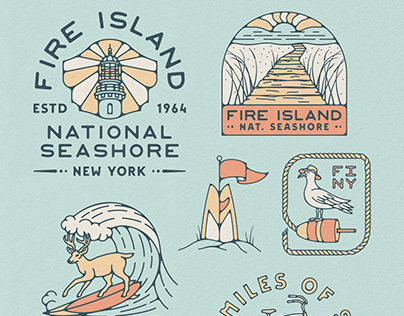 Fire Island National Seashore Branding, 2023