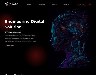 Eminence| Redesign landing page