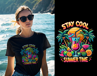 Summer Beach T-Shirt Design