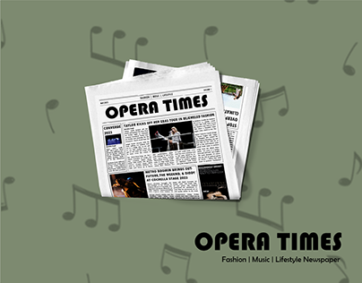 Project thumbnail - OPERA TIMES - Newspaper Design