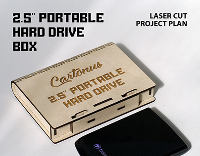Portable hard drive box