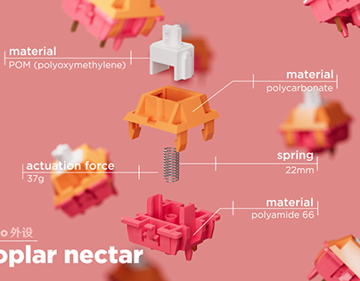 KTT Poplar Nectar | Mechanical Switch | Animated Poster
