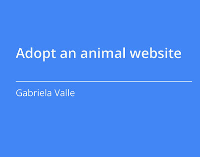 Adopt an Animal Website