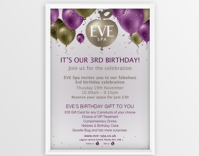 EVE Spa's 3rd Birthday!