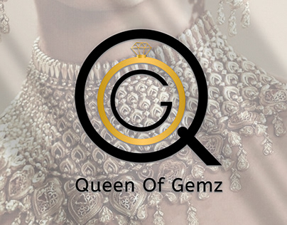 Queen Of Gemz logo for jewelery