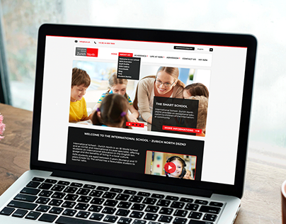 International School Web design Homepage