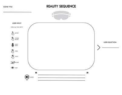 Mixed Reality User Flow Template (1st Person)