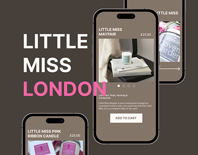Little Miss London Boutique Candles Redesign Concept