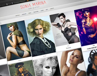 Website Sonia Marina | Wake up and hair