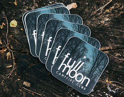 Full Moon Campfire Club stickers