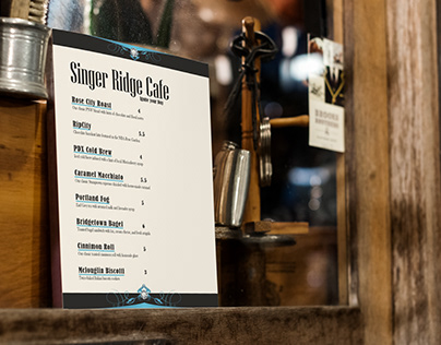Singer Ridge Portland Oregon Cafe Menu