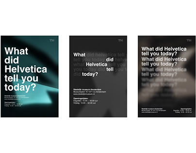 Helvetica Expositie Poster
