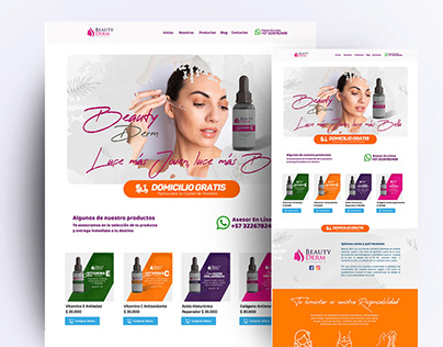Website Beauty Derm | UX/UI Design