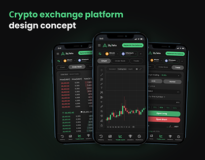 Crypto trading platform | design concept