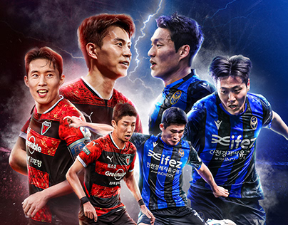 Coupang Play K-League SPORTS POSTER DESIGN