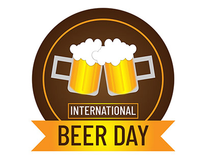 International Beer Day Vector Illustration