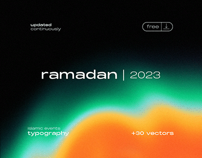 Ramadan 2023 | Free Typography