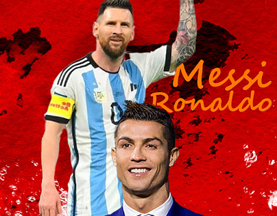 Messi 10 & Cr 7 Social Media Post | Poster Design |