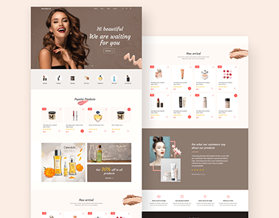 Cosmetics e-commerce website
