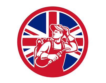 British Lit Operator Union Jack Flag Icon