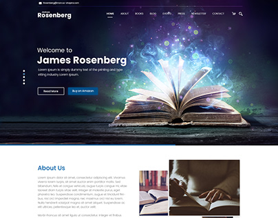 James Rosen Berg Author Website Design