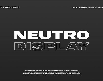 Free Neutro Display Font