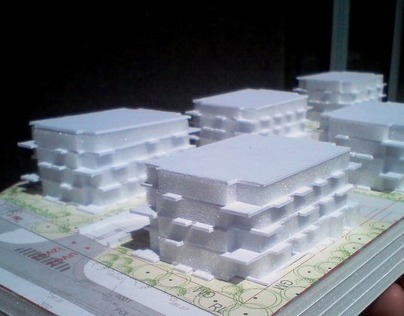 Residential neighbourhood - model making (2012)