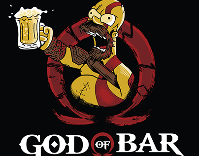 Vetorização de Simpson - GOD OF BAR