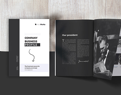 Company business brochure design