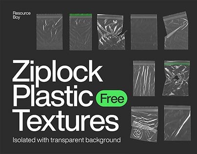 50 Free Ziplock Plastic Bag Textures