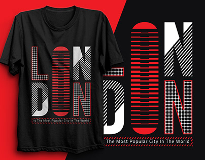 London typography t-shart design.