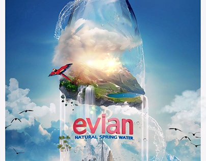 Evian bottle manipulation