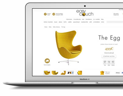 Easy Couch. Ecommerce Design