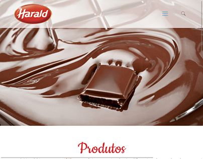 Site da Harald Chocolates e hotsite da linha Unique