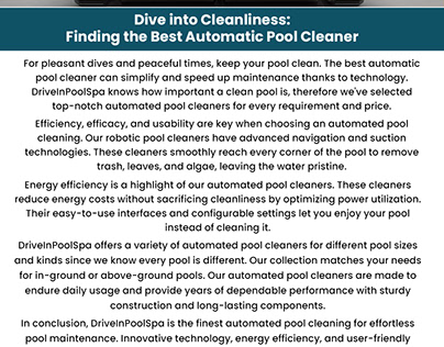 Best Automatic Pool Cleaner