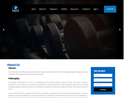 Fitness Website | WordPress