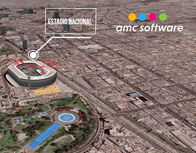 After effects callouts sobre Lima (Google Earth)