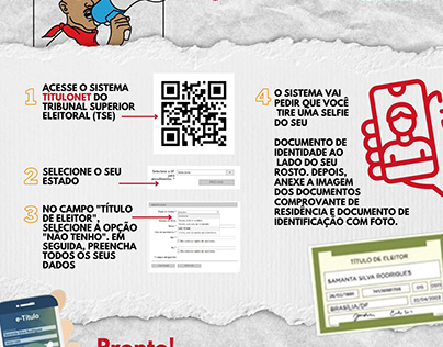 Folder campanha FAÇA SEU TÍTULO
