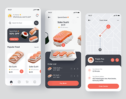 Food Delivery Mobile App - Animation