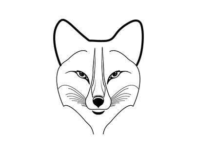 Vector fox logo fox vector illustration cute design