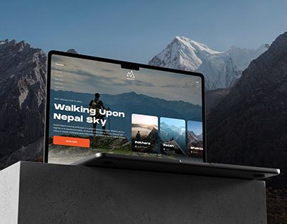 Nepal Trekking Travel Landing Page