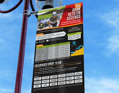 Afiche para competencia de Ciclismo