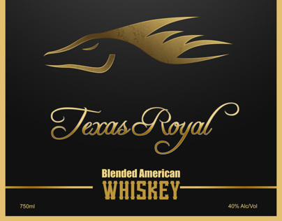 Black Horse Whisky - Label design & Bottle design
