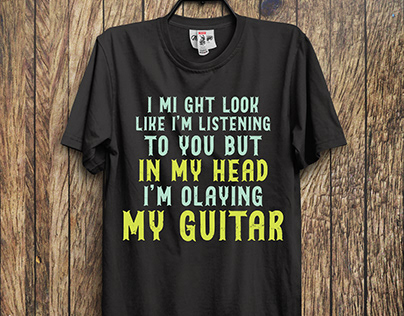Look Like Guitar T-shirt Design