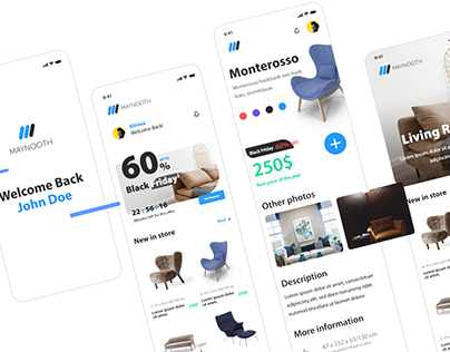 Online Furniture Market App Design UI UX